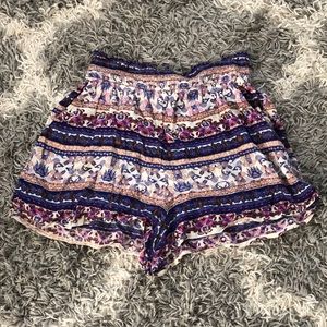 Xhilaration High waisted Boho printed shorts